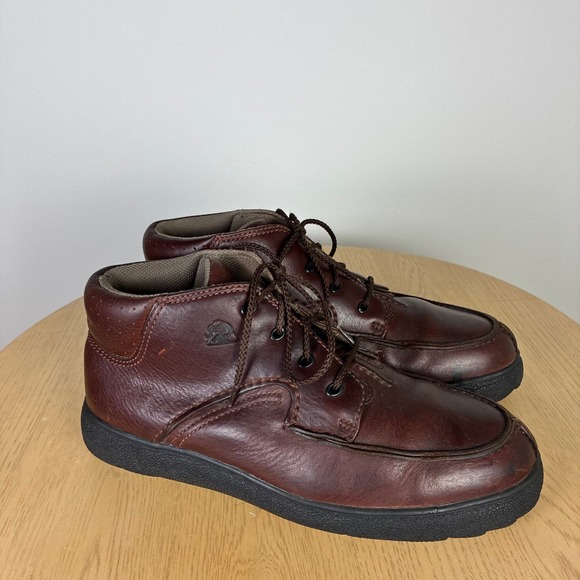 Rocky Other - Rocky Leather Moc Toe Chukka Ankle Boots Men's 10.5 Retro Fall Winter Outdoors